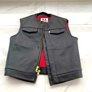 Brand new leather vest